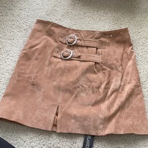 Blanknyc suede mini skirt